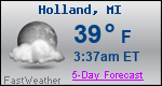 Weather Forecast for Holland, MI