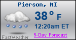 Weather Forecast for Pierson, MI