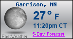 Weather Forecast for Garrison, MN