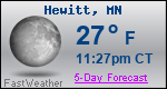 Weather Forecast for Hewitt, MN