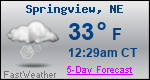Weather Forecast for Springview, NE