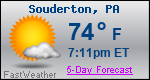 Weather Forecast for Souderton, PA