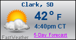 Weather Forecast for Clark, SD