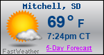 Weather Forecast for Mitchell, SD