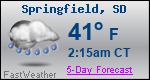 Weather Forecast for Springfield, SD