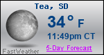 Weather Forecast for Tea, SD