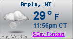 Weather Forecast for Arpin, WI