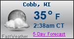 Weather Forecast for Cobb, WI