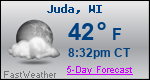 Weather Forecast for Juda, WI