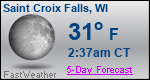Weather Forecast for Saint Croix Falls, WI