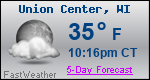 Weather Forecast for Union Center, WI