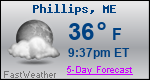 Weather Forecast for Phillips, ME