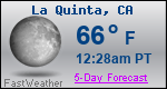 Weather Forecast for La Quinta, CA