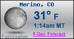Weather Forecast for Merino, CO