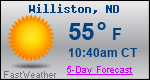 Weather Forecast for Williston, ND