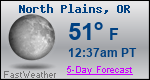 Weather Forecast for North Plains, OR