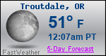 Weather Forecast for Troutdale, OR