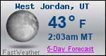 Weather Forecast for West Jordan, UT