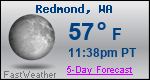 Weather Forecast for Redmond, WA
