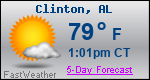 Weather Forecast for Clinton, AL