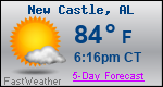 Weather Forecast for New Castle, AL
