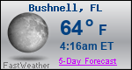 Weather Forecast for Bushnell, FL