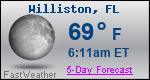 Weather Forecast for Williston, FL