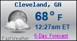 Weather Forecast for Cleveland, GA
