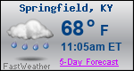 Weather Forecast for Springfield, KY