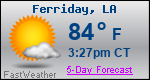 Weather Forecast for Ferriday, LA