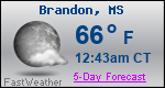 Weather Forecast for Brandon, MS
