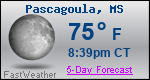 Weather Forecast for Pascagoula, MS