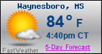 Weather Forecast for Waynesboro, MS