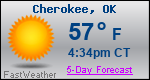 Weather Forecast for Cherokee, OK