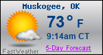 Weather Forecast for Muskogee, OK