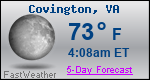 Weather Forecast for Covington, VA