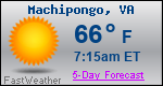 Weather Forecast for Machipongo, VA