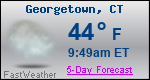 Weather Forecast for Georgetown, CT