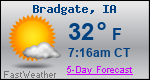 Weather Forecast for Bradgate, IA