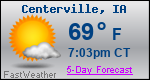 Weather Forecast for Centerville, IA