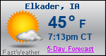 Weather Forecast for Elkader, IA