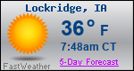 Weather Forecast for Lockridge, IA