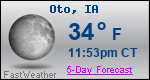 Weather Forecast for Oto, IA