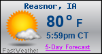 Weather Forecast for Reasnor, IA
