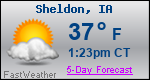 Weather Forecast for Sheldon, IA