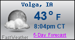 Weather Forecast for Volga, IA