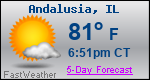 Weather Forecast for Andalusia, IL