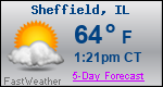 Weather Forecast for Sheffield, IL