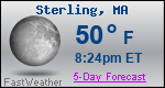 Weather Forecast for Sterling, MA