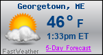 Weather Forecast for Georgetown, ME